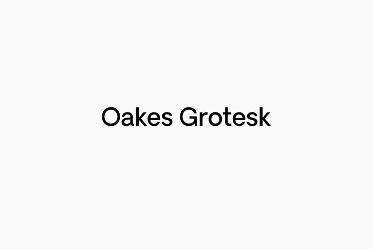 Oakes Grotesk Font Font Download