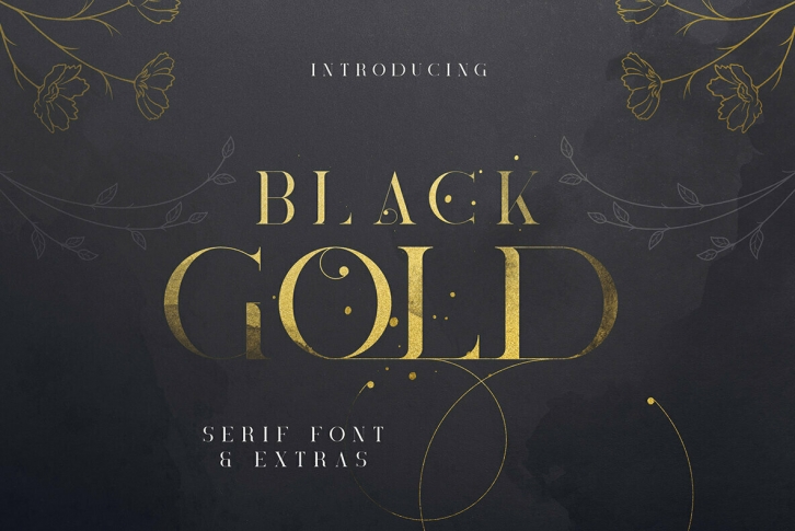 Black Gold Font Font Download