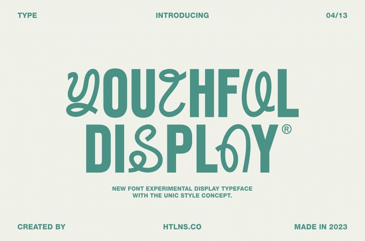 The Youthful Display Font: Modern Typeface for Vibrant Design Font Download