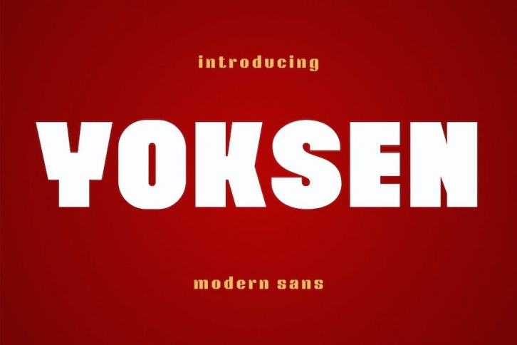 Yoksen - Modern Sans Font Download