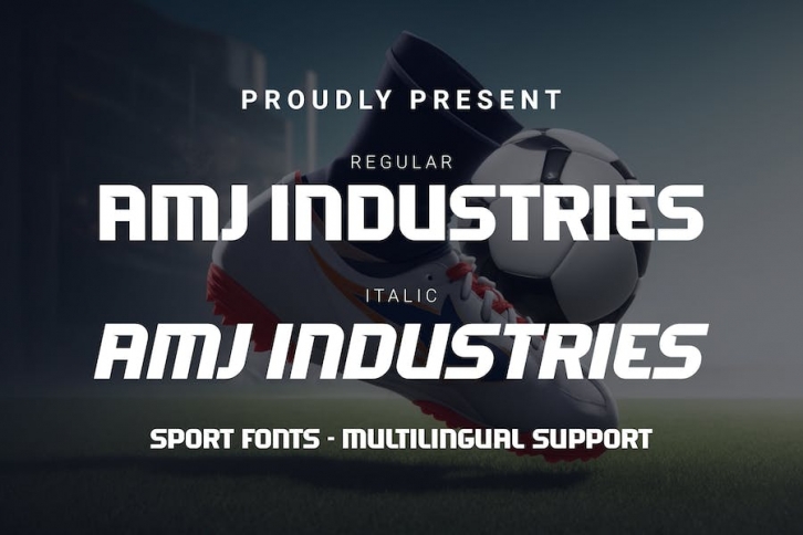 AMJ INDUSTRIES - SPORT FONT Font Download