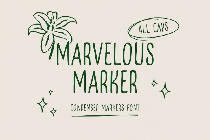 Marvelous Marker Font Font Download
