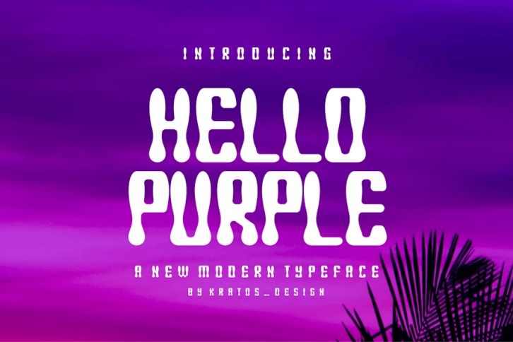 Hello Purple - Font Font Download