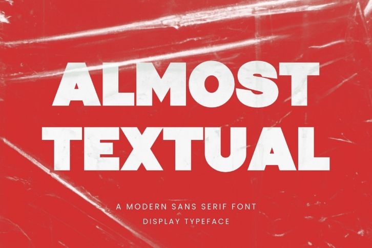 Almost Textual Font Font Download