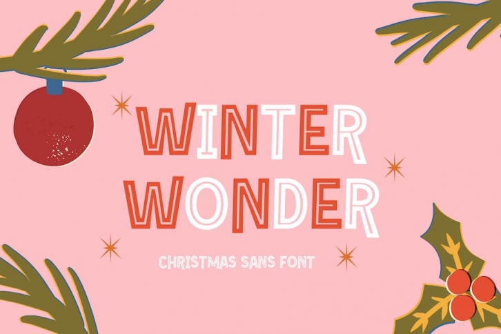 Winter Wonder - Christmas Sans Font Font Download