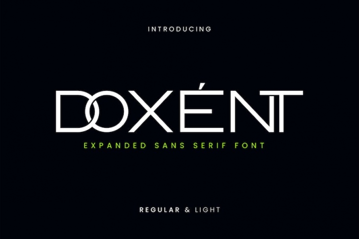 Doxent Expanded Sans Serif Font Font Download