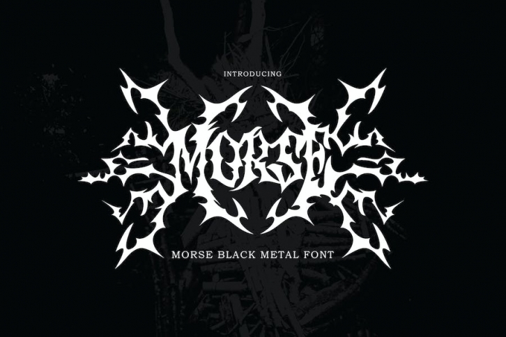 Morse - Black Metal Font Font Download