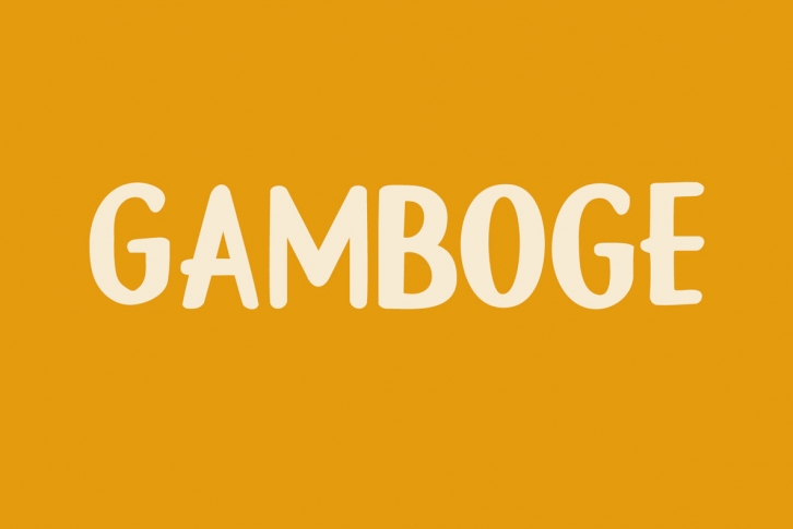 Gamboge Font Font Download