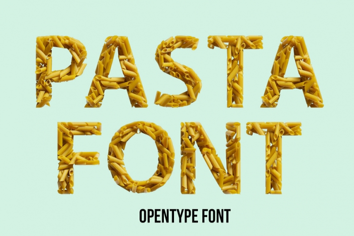 Pasta Type SVG Font Font Download