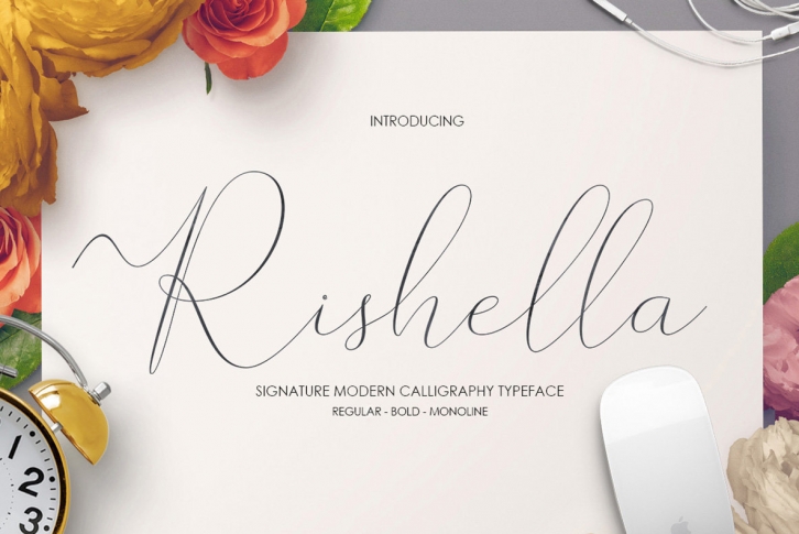 Rishella Signature Font Font Download