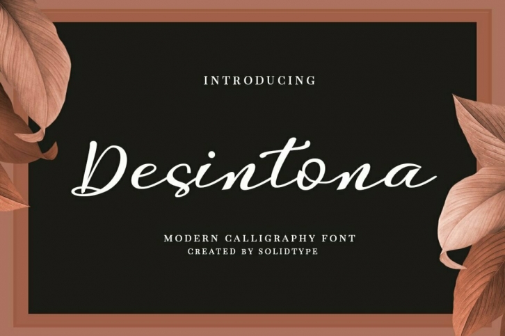 Desintona Script Font Font Download