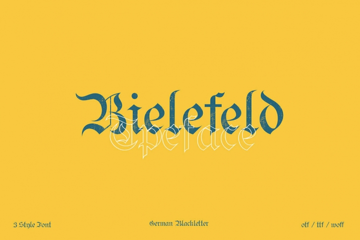 Bielefeld Typeface Font Font Download