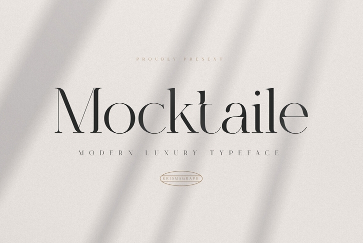 Mocktaile Typeface Font Font Download