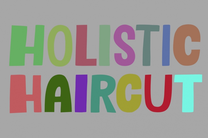 Holistic Haircut Font Font Download