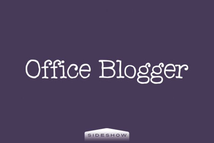 Office Blogger Font Font Download