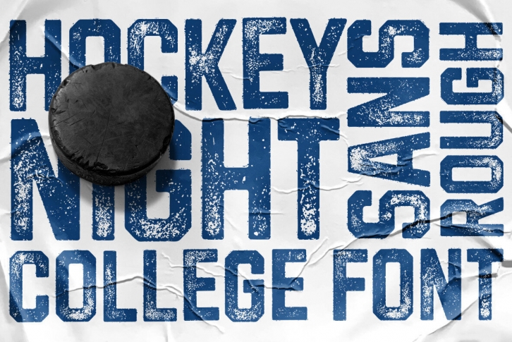 Hockeynight Sans Rough Font Font Download