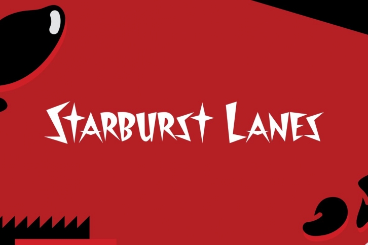 Starburst Lanes Font Font Download