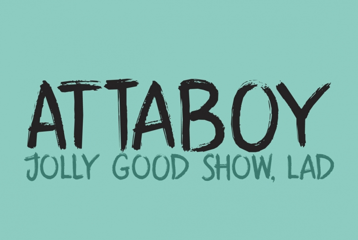 Attaboy Font Font Download