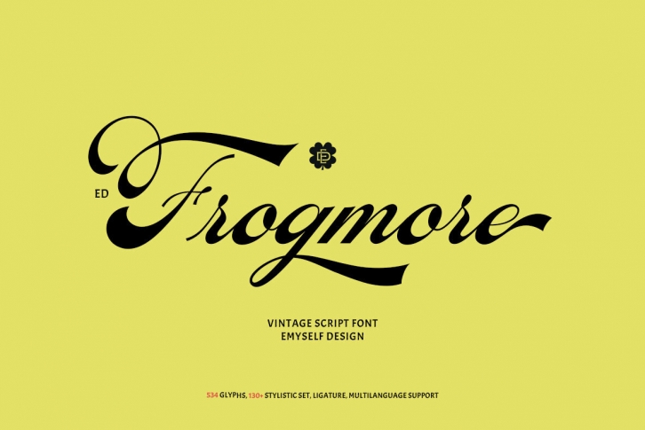 Frogmore: Vintage Script with Classic Elegance Font Download