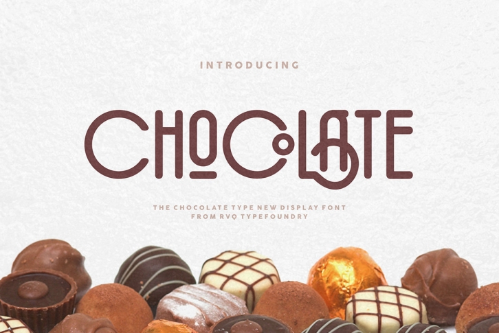 The Chocolate type Font Font Download