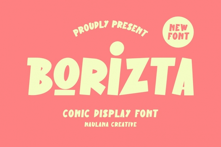 Borizta Comic Display Font Font Download