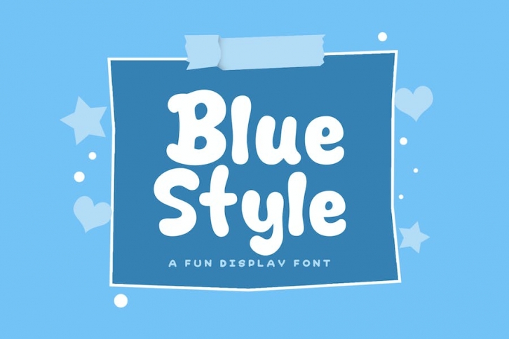 Blue Style Font Download