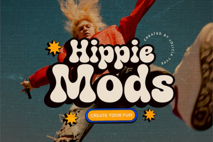 Hippie Mods | Groovy Font Font Download