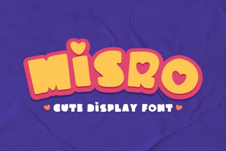 Misro - Cute Display Font Font Download