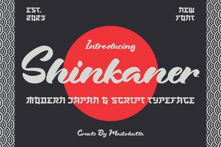 Shinkaner - Modern Japan and Script Typeface Font Download