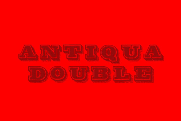 Antiqua Double 12 Font Font Download