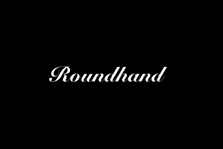 Roundhand Font Font Download