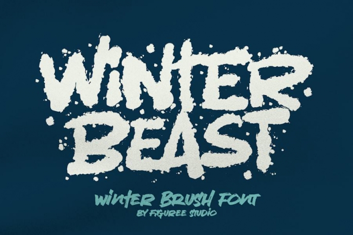 Winter Beast - Strong Brush Font Font Download