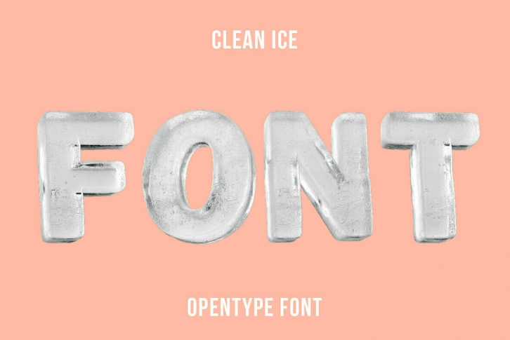 Clean Ice SVG Font Font Download