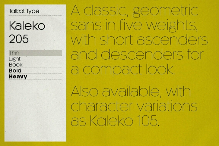 Kaleko 205 Font Font Download