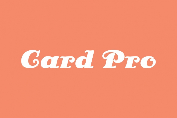 Card Pro Font Font Download