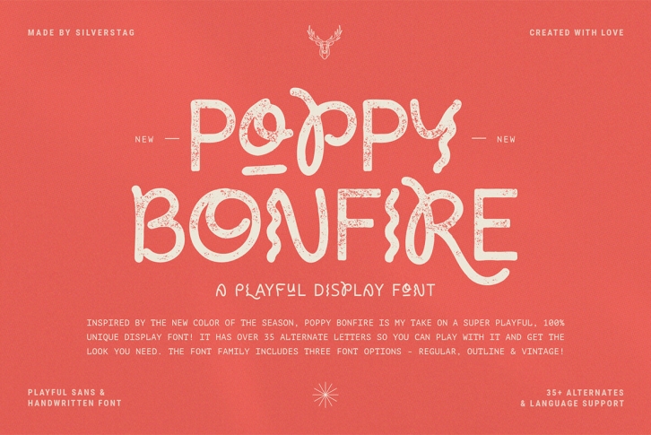 Poppy Bonfire Font Font Download