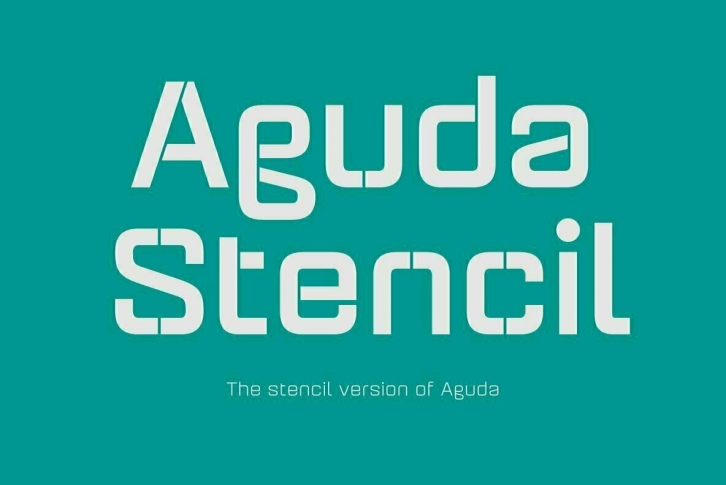 Aguda Stencil Font Font Download