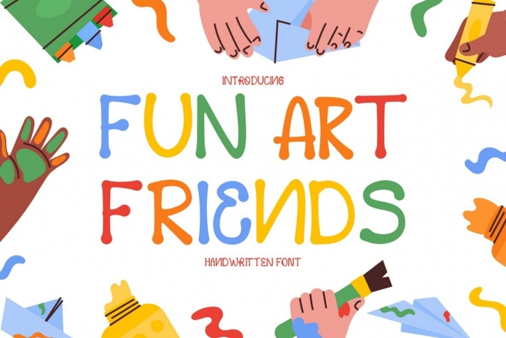 Fun Art Friends Font Font Download