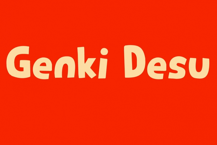 Genki Desu Font Font Download