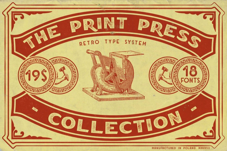 The Print Press Collection Font Font Download