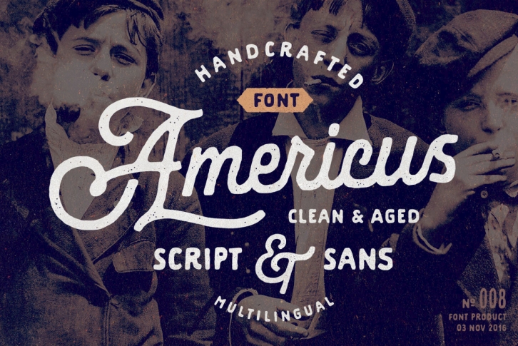 Americus Script  Sans Font Font Download