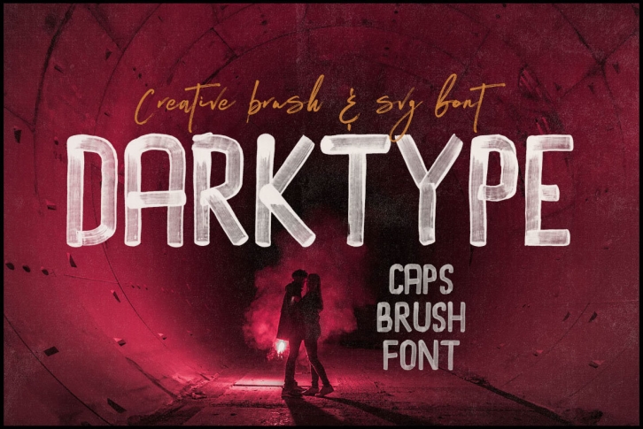 Dark Type Brush SVG Font Font Download