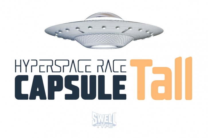 Hyperspace Race Capsule Tall Font Font Download