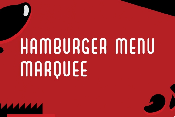 Hamburger Menu Marquee Font Font Download