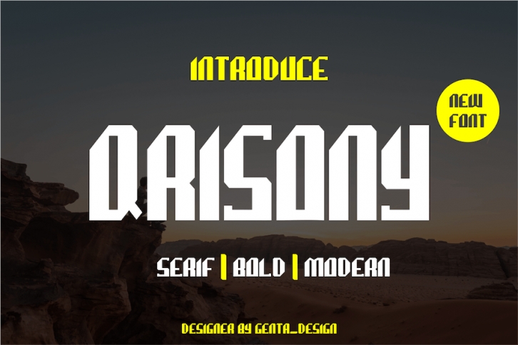 Qrisony - Moder Font Font Download