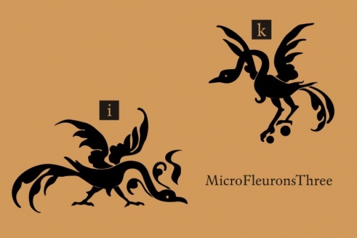 Micro Fleurons Three Font Font Download