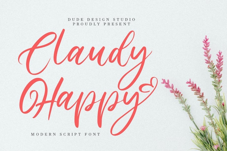 Claudy Happy Script Font Download