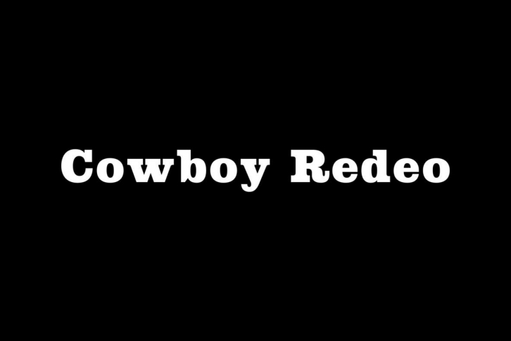 Cowboy Rodeo Font Font Download