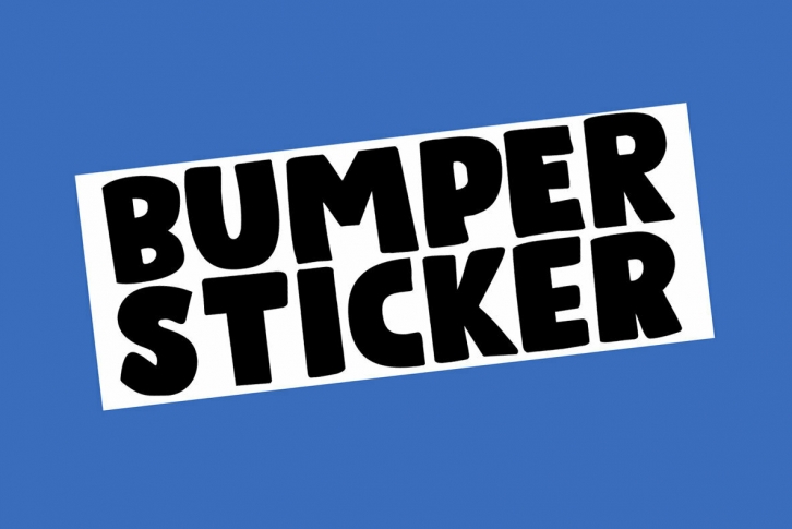 Bumper Sticker Font Font Download