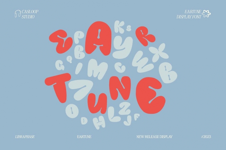 Eartune Display Typeface Font Download